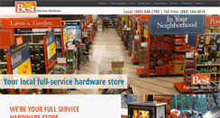 Desktop Screenshot of fairviewhardware.com