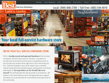 Tablet Screenshot of fairviewhardware.com